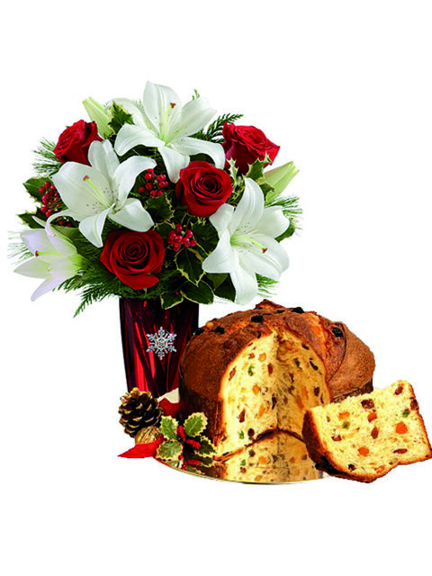 rose lilium e panettone